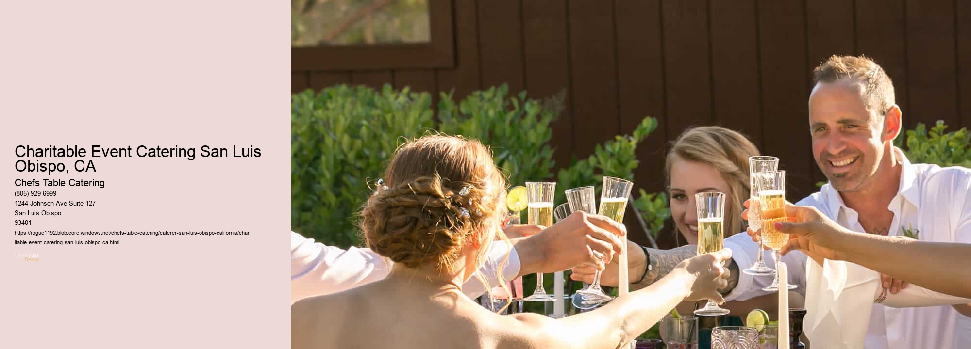 Charitable Event Catering San Luis Obispo, CA